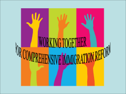 Working Together for Comprehensive Immigration Reform