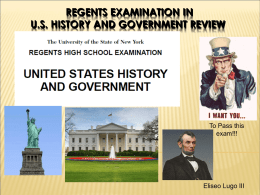 US History and Government Regents Review