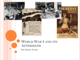 World War I and its Aftermath