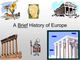 A Brief History of Europe