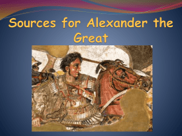 13CLS Alex Primary Sources