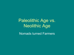 Paleolithic/Neolithic Periods
