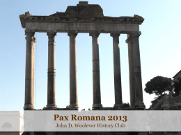 Pax Romana 2013 - My Teacher Pages