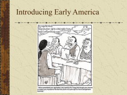 Introducing Early America - Bryn Mawr School Faculty Web Pages