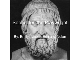 Sophocles the Playwright - IB-English