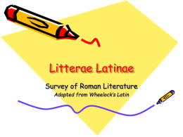 Litterae Latinae