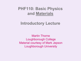 Lecture 1: Introduction to Materials Science File