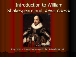 Julius Caesar Introduction PowerPoint