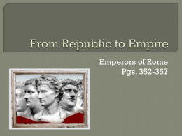 Emperors of Rome - San Diego Unified School District