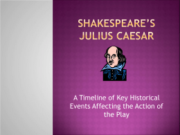 Shakespeare`s Julius Caesar