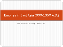 Empires in East Asia (600-1350 AD)