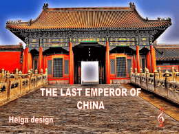 The last Emperor of China