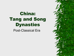 Tang & Song China