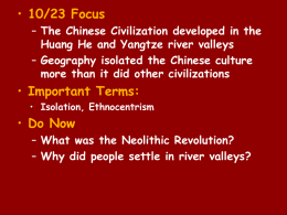 River Valley Civilizations - Valley Central School