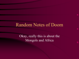 Random Notes of Doom