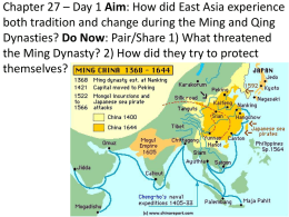 Chapter 27 Tradition and Change in East Asia