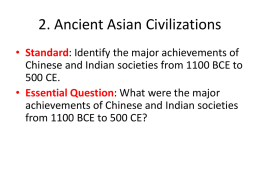 Ancient Asian Civilizations