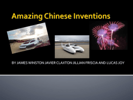 Waita_China_PPT_2014_files/Amazing Chinese Inventions