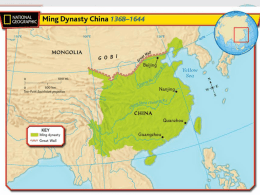 Section 4 Notes Decline of the Ming dynasty