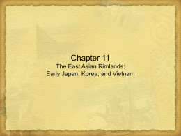Chapter 11 The East Asian Rimlands: Early Japan, Korea, and