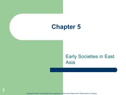 Chapter 5 Early East Asia