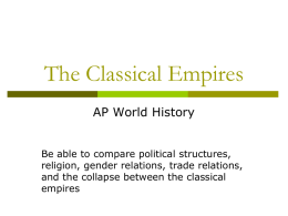 The Classical Empires - STEM Early College High School