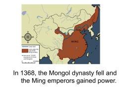 The Ming and Qing Dynasties of China