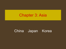 Unit 3: Asia