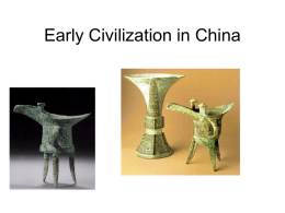 Notes: Ancient China