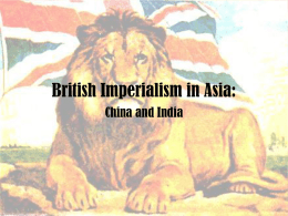British Imperialism in Asia