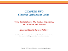 Chapter 2-Classical China