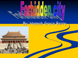 Where the Forbidden City is