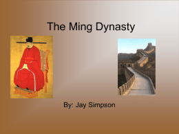 The Ming Dynasty - High Point University