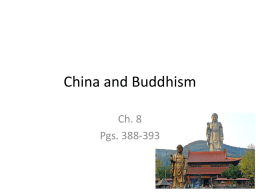 Period 3 - China and Buddhism