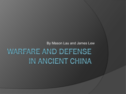 Warfare and defense in ancient China