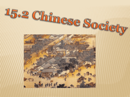 15.2 Chinese Society Under the Tang Dynasty, China`s economy