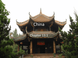China - The Ancient World
