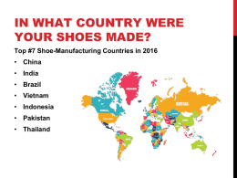 IN WHAT COUNTRY WERE YOUR SHOES MADE?