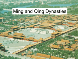 Ming and Qing Dynasties - HISTORY WITH CIRILLO