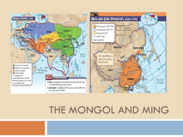 The Ming and Mongol - bugilsocialstudies