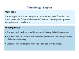The Mongol Empire - dale