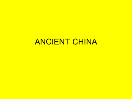 Xia, Shang, Zhou Dynasties in China