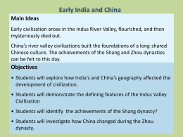 Early India and China India`s Geography - dale