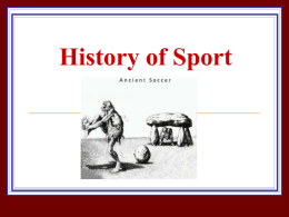 History of sport