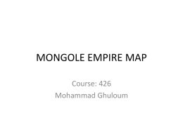 MONGOLE EMPIRE MAP
