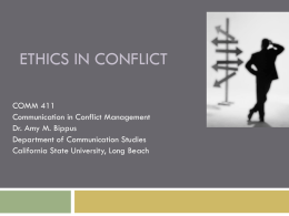 Ethics in conflict - California State University, Long Beach