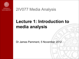 2IV077 Media Analysis