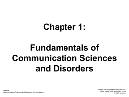 Fundamentals of Communication Sciences and