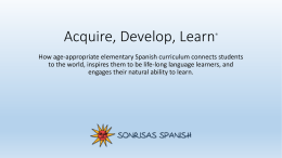 Acquire, Develop, Learn