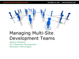 Managing Mutli-site Development Teams